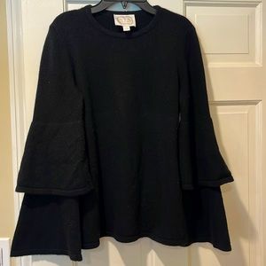 Black cashmere blend sweater
